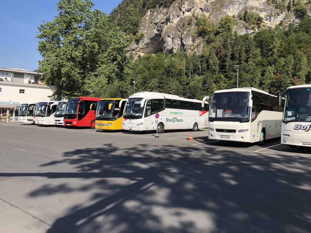 Busparkplatz in Interlaken